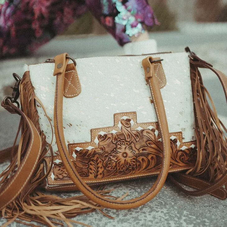 The Golden Baby Cowhide Purse