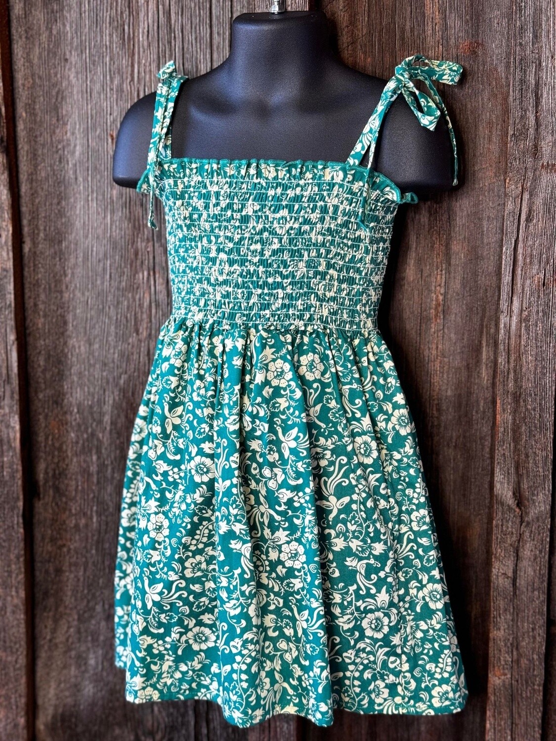 Green Floral Dress