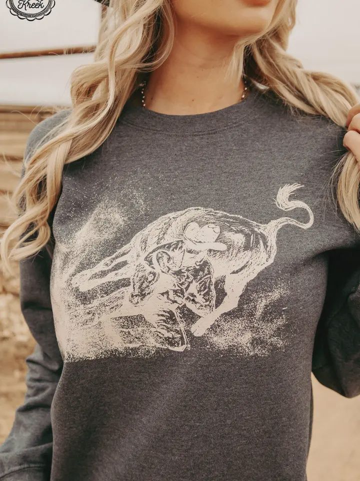 Steer Wrestler Pullover