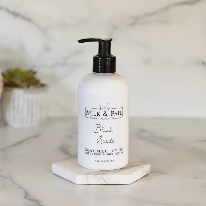 Black Suede Goat Milk Lotion 8oz