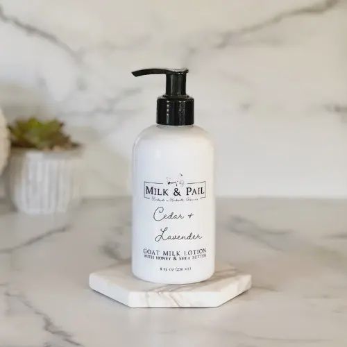 Cedar &amp; Lavender Goat Milk Lotion 8oz