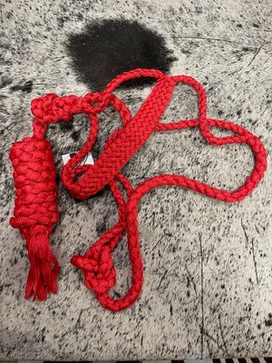 9ft Nylon Poly Flat Braided Mule Tape Halter