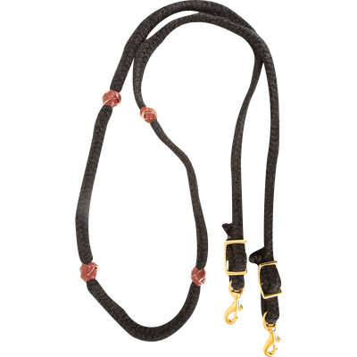 Blended Mohair Barrel Rein Buckle Snap Ends