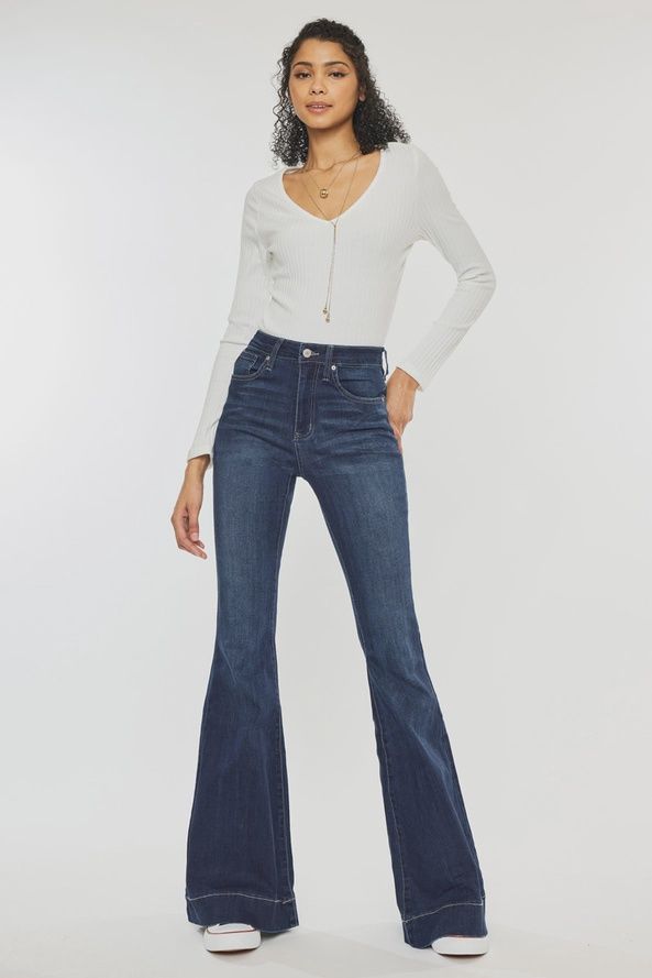 High Rise Super Flare Jeans