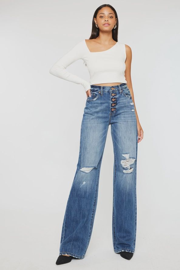 Ultra High Rise Wide Flare Jeans