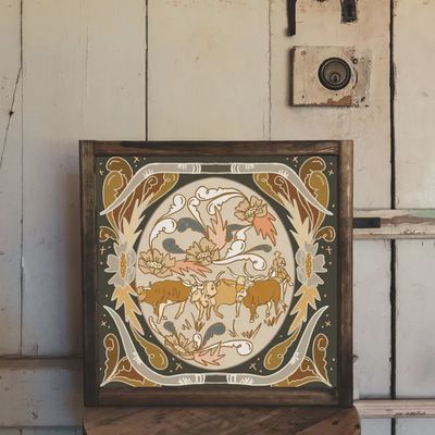 Cattle Ranching Art Print