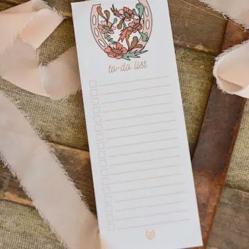 Cowgirl Western Notepad