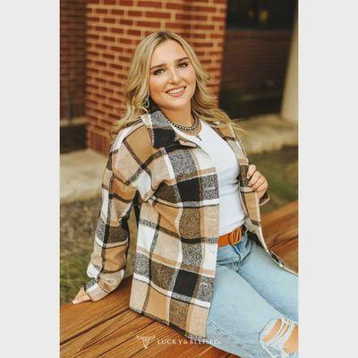 Plaid Button Down Shacket