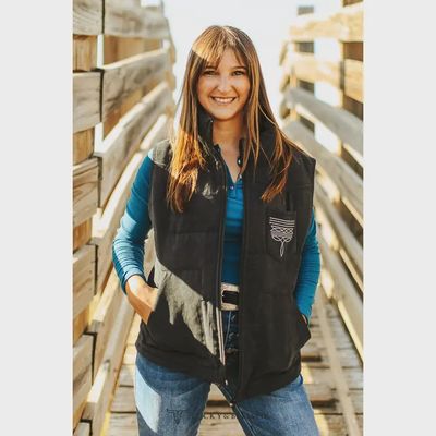 Plus Balck Puffer Vest