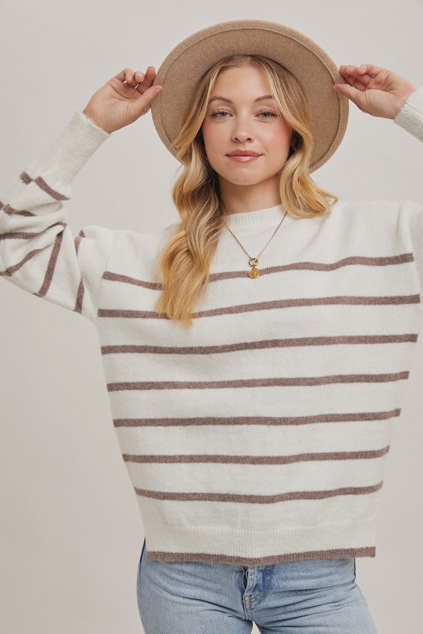 Striped Knit Sweater