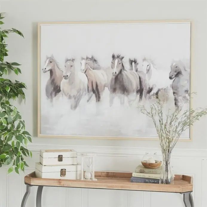 Wild Running Horse Canvas