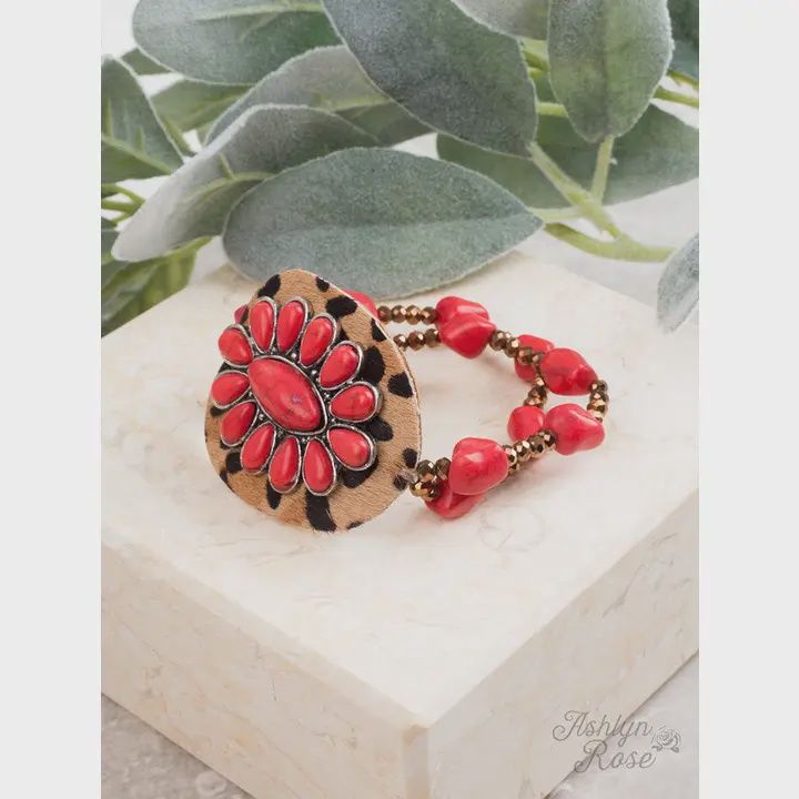 Set in Stone Leopard Bracelet