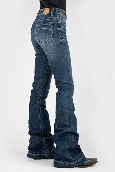 Libby Half Moon High Rise Flare - 0107BU