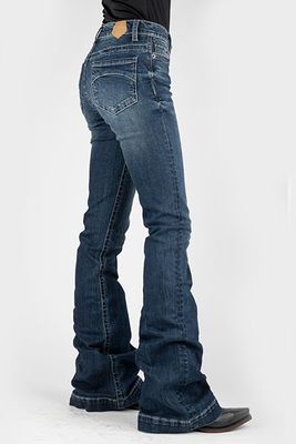 Libby Half Moon High Rise Flare - 0107BU
