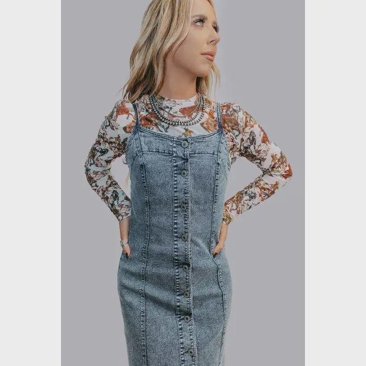 Denim Button Down Dress