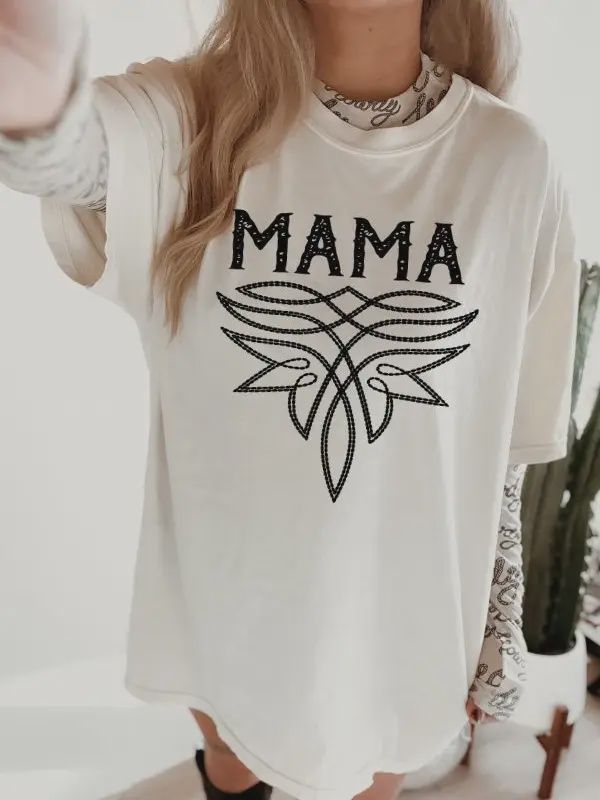 Mama Boot Stitch Tee
