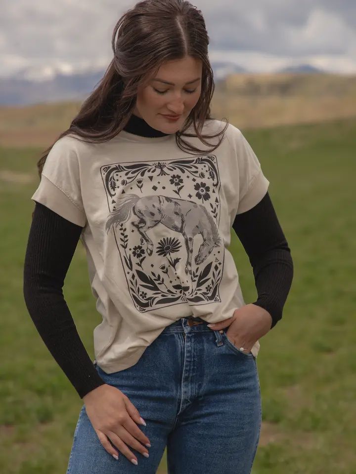 Leave Her Wild Ladies Relaxed Fit Top