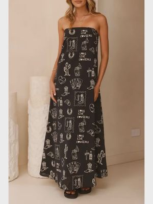 Desert Dream Strapless Dress