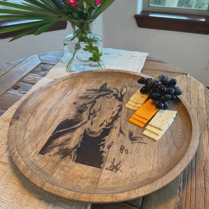Branding Iron Horse Charcuterie Tray