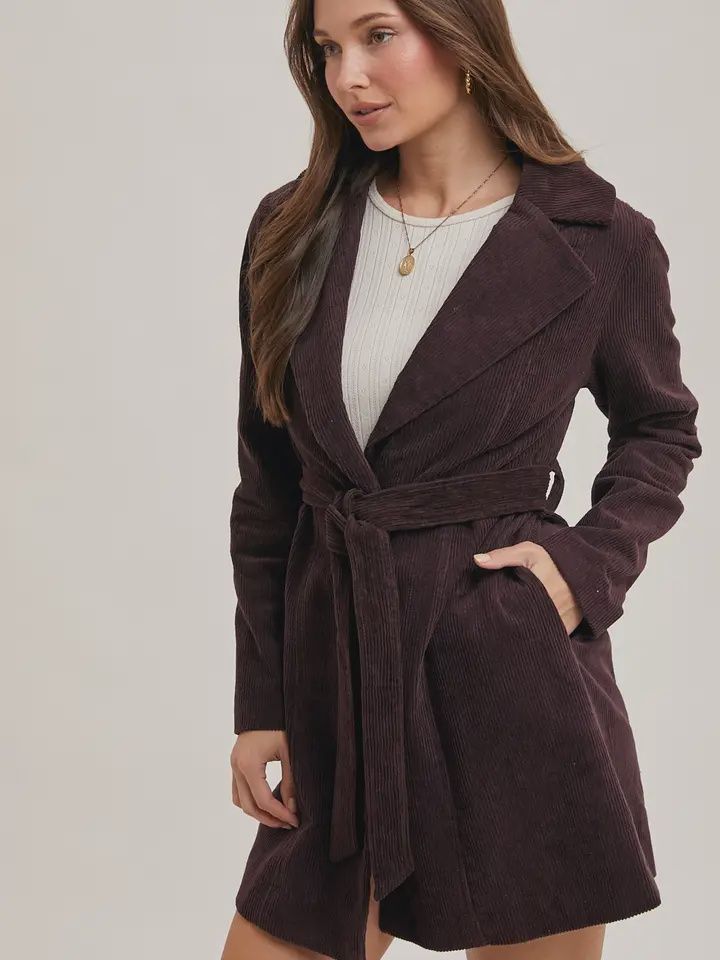 Corduroy Jacket - Choc.