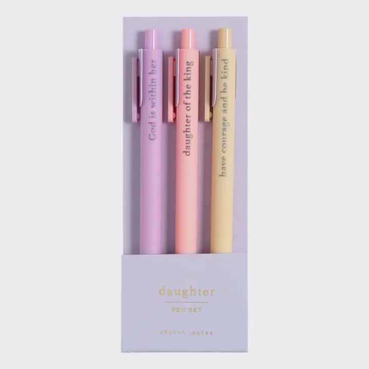 Church Pen Sets, Options: Daughter
