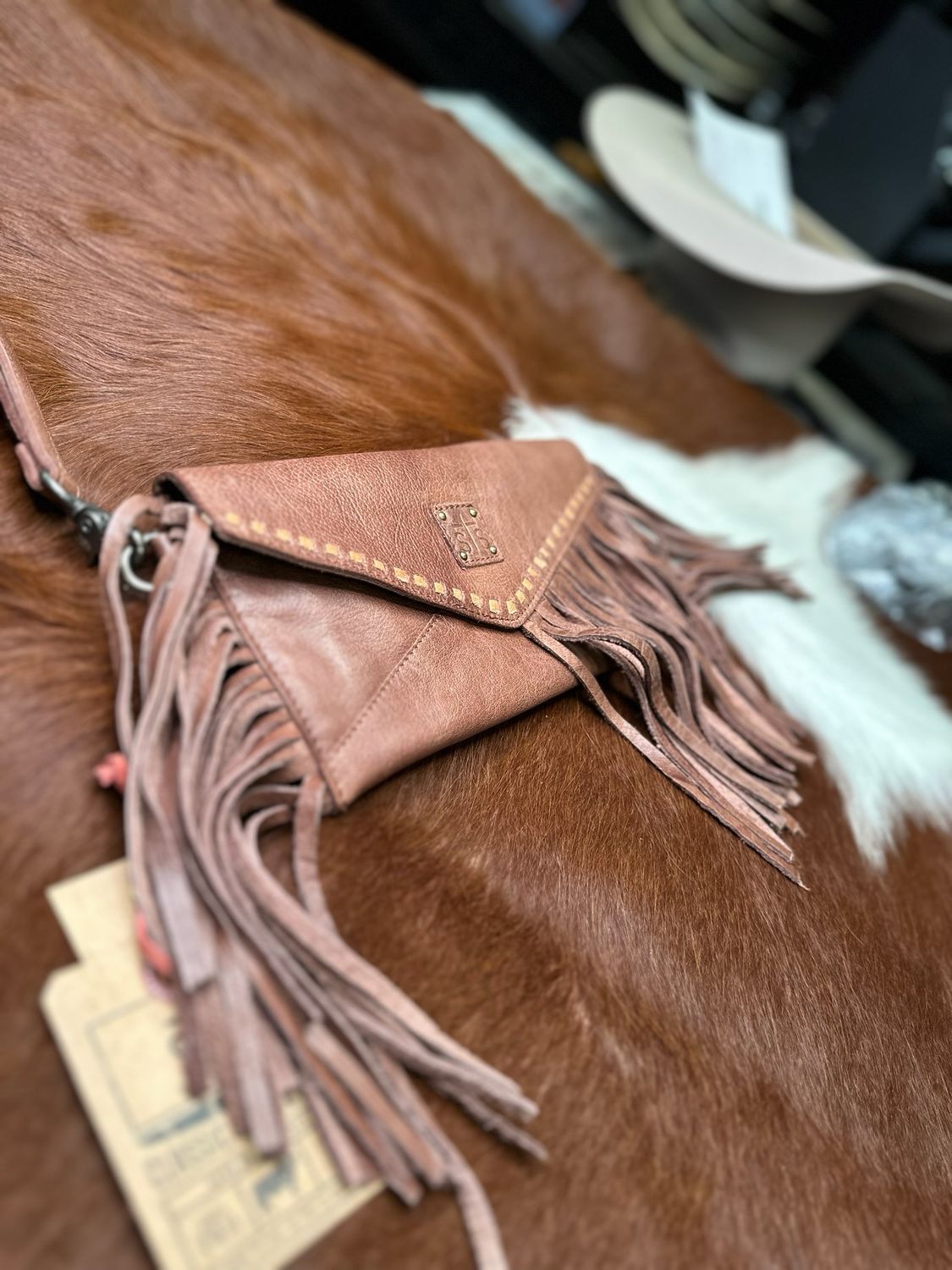 Indie Walnut Clutch