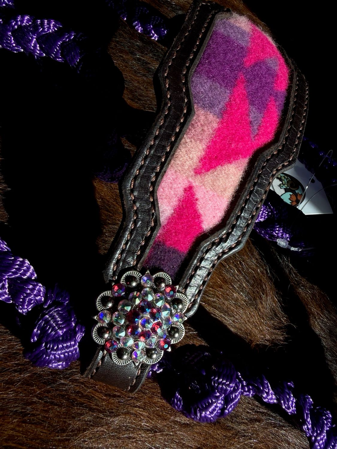 Pink/Purple Pendleton Muletape Halter