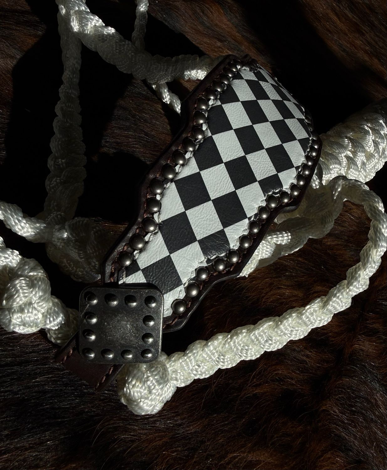 Checkered Muletape Halter