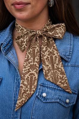 Western Desert Dunes Silk Twilly