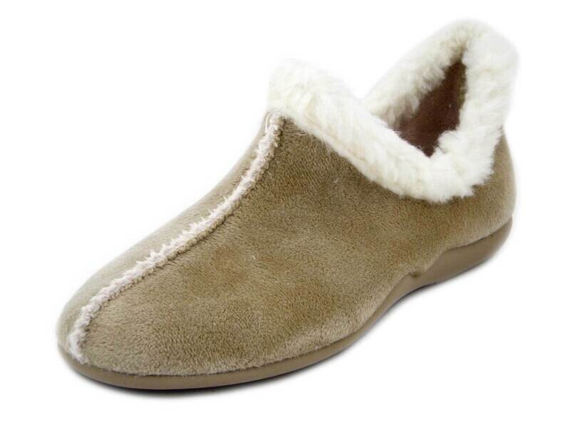 Pantofole Donna Chiuse Invernali Profumate Tessuto Beige Antiscivolo CINZIA SOFT, END74 Pantofole Donna Chiuse Invernali Profumate Tessuto Beige Antiscivolo CINZIA SOFT, END74