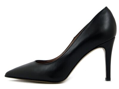 Osvaldo Pericoli, Decollete a Punta in Pelle Nero, Tacco Alto Stiletto 9 cm, 105
