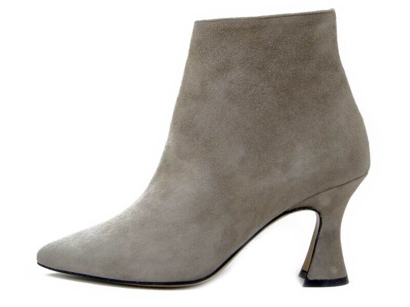 Osvaldo Pericoli, Stivaletto Tronchetto Donna in Pelle Camoscio Beige, Tacco Medio Rocchetto, Made in Italy, 6294BE Osvaldo Pericoli, Stivaletto Tronchetto Donna in Pelle Camoscio Beige, Tacco Medio Rocchetto, Made in Italy, 6294BE