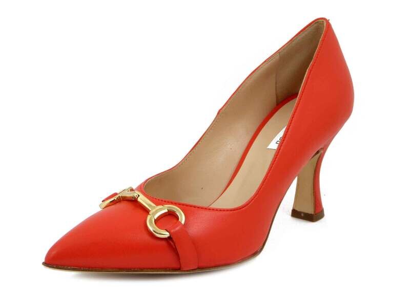 Osvaldo Pericoli, Scarpe Donna Decolletè in Pelle Rosso, Tacco Medio Alto 8 cm, Made in Italy 905 Osvaldo Pericoli, Scarpe Donna Decolletè in Pelle Rosso, Tacco Medio Alto 8 cm, Made in Italy 905