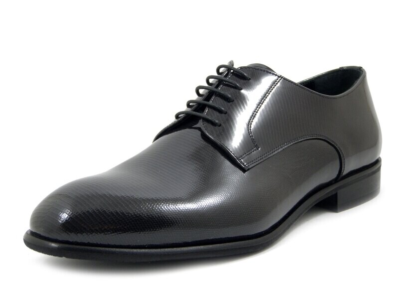 Osvaldo Pericoli, Scarpe Uomo Eleganti da Cerimonia in Pelle Lucida Grigio modello Derby, Lavorazione Artigianale, Made in Italy - 1046AN Osvaldo Pericoli, Scarpe Uomo Eleganti da Cerimonia in Pelle Lucida Grigio modello Derby, Lavorazione Artigianale, Made in Italy - 1046AN