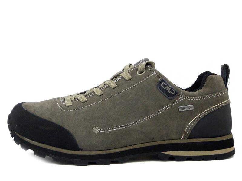 CMP, Sneaker Hiking Waterproof Uomo in Pelle Camoscio Grigio, Plantare Foam Estraibile, 38Q4617