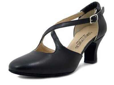 Osvaldo Pericoli, Scarpe Donna da ballo Charleston in Pelle Nero, Tacco Medio Basso 5 cm, 362 Osvaldo Pericoli, Scarpe Donna da ballo Charleston in Pelle Nero, Tacco Medio Basso 5 cm, 362