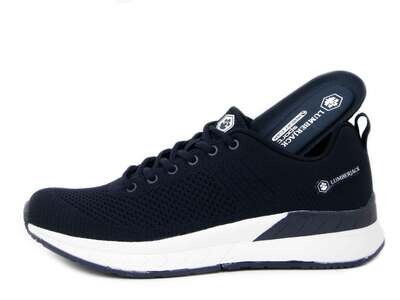 Sneakers Uomo Scarpe da Ginnastica in Tessuto Blu, Sottopiede Memory Estraibile, LUMBERJACK - 63411