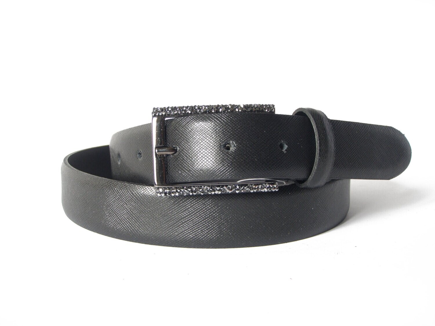 Cintura donna Edoardo Cincotti in pelle stampata colore nero, COLORE: Nero, TAGLIA CINTURA DONNA: CM.90/105 - TG. 42/46