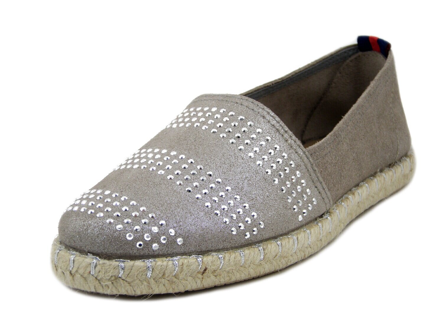 Westlake, Espadrillas Donna Ballerine in Pelle Beige, 70010
