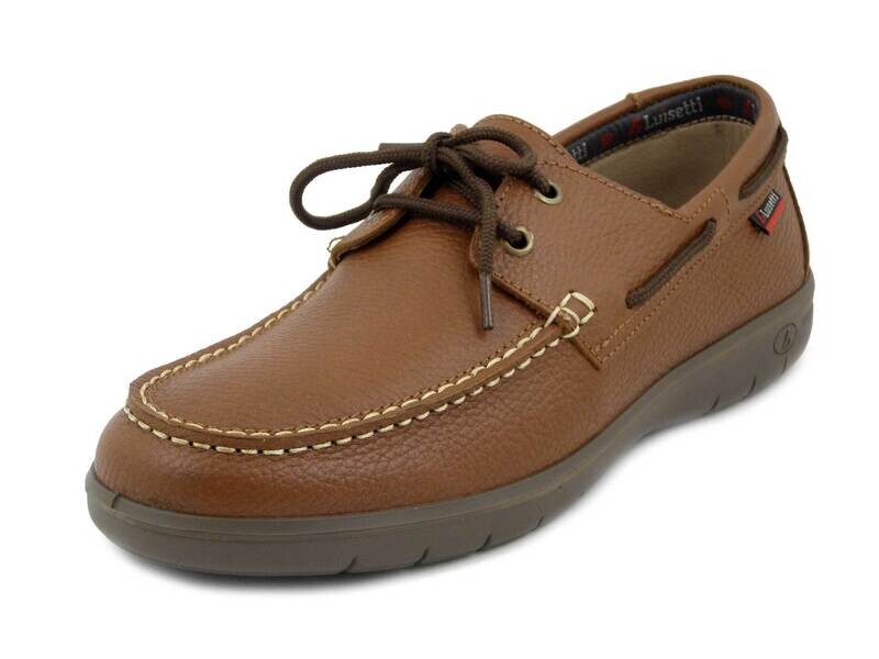 Scarpe Uomo Estive in Pelle Marrone, Plantare Estraibile, LUISETTI - 35201