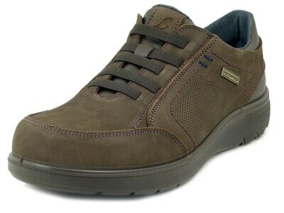 Scarpe Uomo Waterproof in Pelle Nabuk Marrone, Plantare Estraibile, Pianta Comoda, Luisetti - 37002 Scarpe Uomo Waterproof in Pelle Nabuk Marrone, Plantare Estraibile, Pianta Comoda, Luisetti - 37002