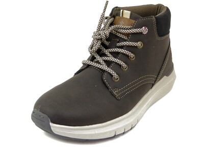 Scarponcini Uomo in Eco Pelle Grigio, Sottopiede Estraibile, Lumberjack - 6701i23