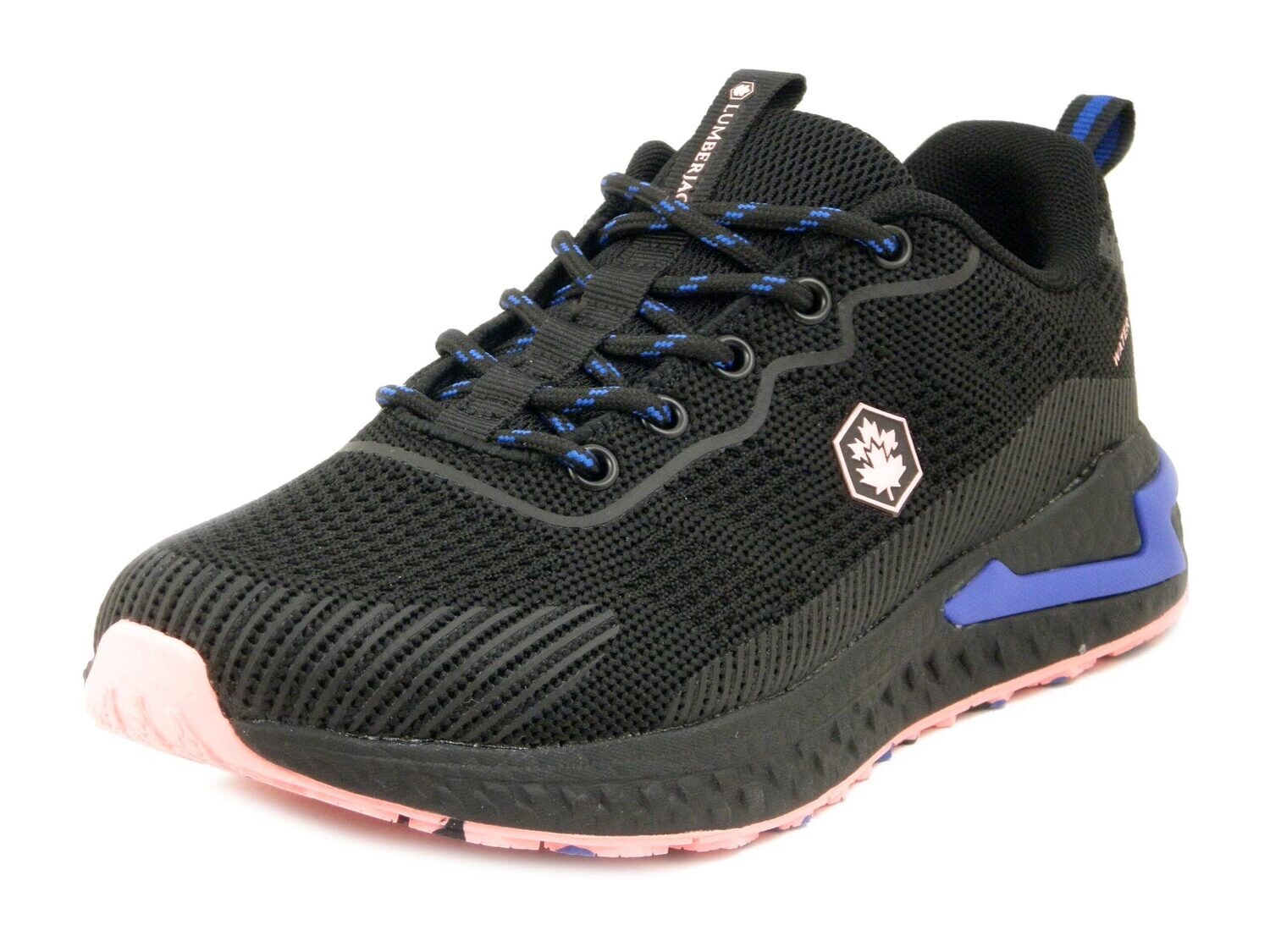 Scarpe Donna da Ginnastica Sneaker in Tessuto Nero, Plantare Estraibile, Water Resistant, LUMBERJACK - 3011