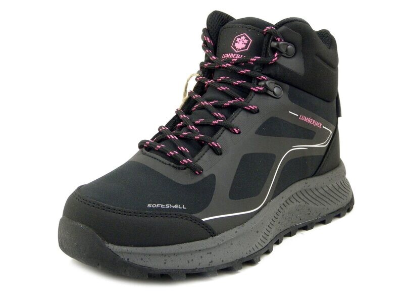Scarponcini Donna in Tessuto Nero Waterproof, Sottopiede Estraibile, Suola Antiscivolo, Lumberjack - 6001 Scarponcini Donna in Tessuto Nero Waterproof, Sottopiede Estraibile, Suola Antiscivolo, Lumberjack - 6001