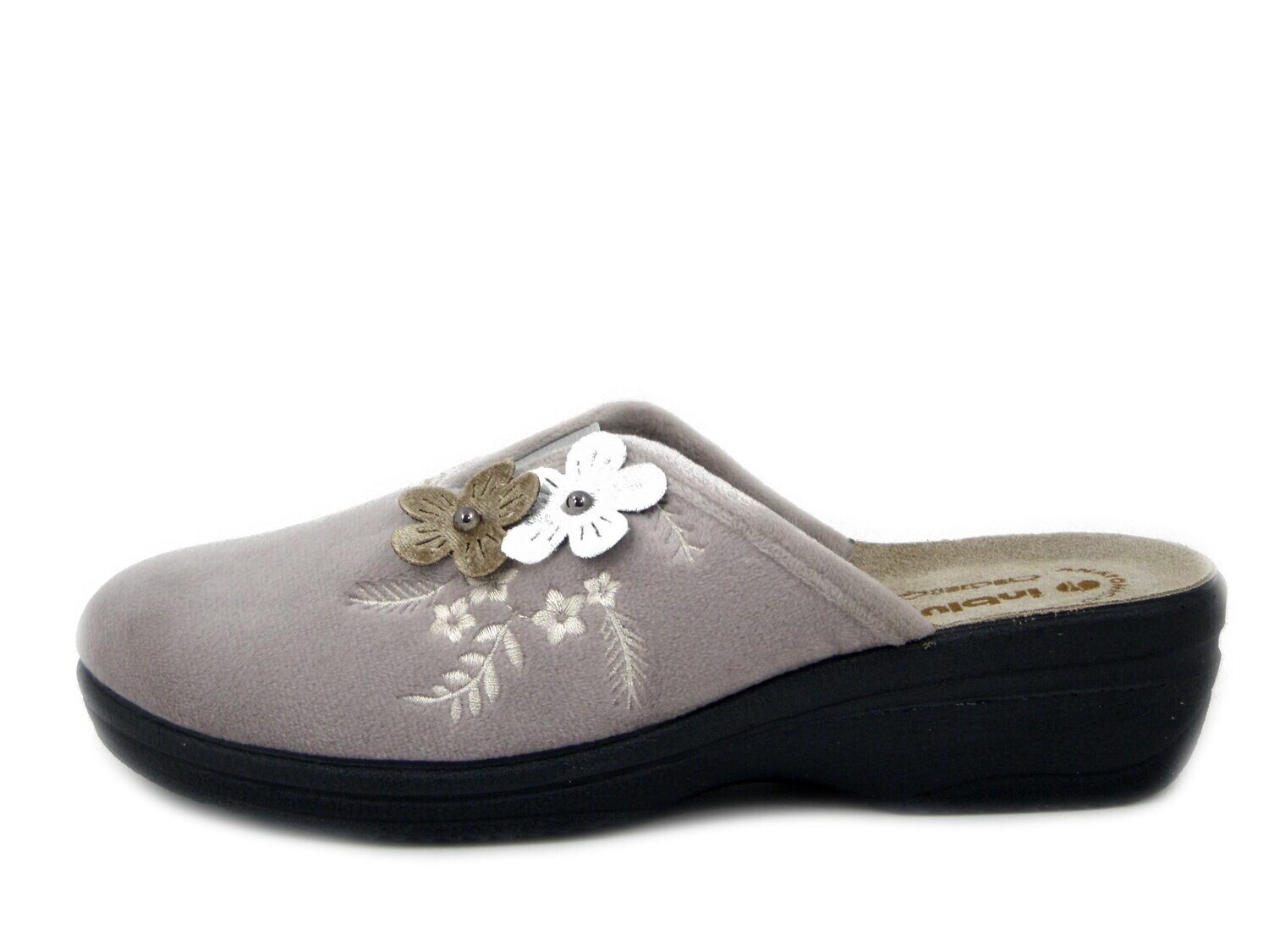 EANUELA 536 Nero Velluto Pantofole Donna ade in Italy Lavabili in