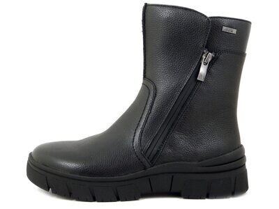 Stivaletti Donna Invernali Imbottiti in Pelle Nero, Plantare Estraibile, CAPRICE - 26437 Stivaletti Donna Invernali Imbottiti in Pelle Nero, Plantare Estraibile, CAPRICE - 26437