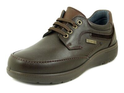Scarpe Uomo Derby Waterproof in Pelle Marrone, Plantare Estraibile, Pianta Comoda, LUISETTI - 31011 Scarpe Uomo Derby Waterproof in Pelle Marrone, Plantare Estraibile, Pianta Comoda, LUISETTI - 31011