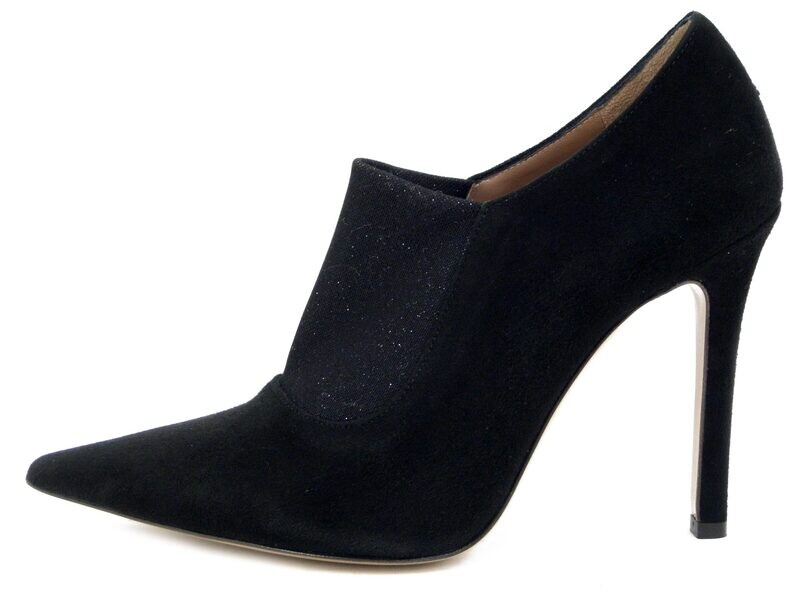 Scarpe Donna in Pelle Camoscio Nero, Tacco Alto 11 cm, Vernissage by Soffice Sogno