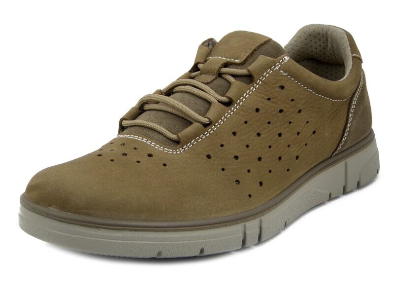 Sneakers Uomo in Pelle Nabuk Beige, Sottopiede Estraibile, Pianta Comoda, IMAC - 551460 Sneakers Uomo in Pelle Nabuk Beige, Sottopiede Estraibile, Pianta Comoda, IMAC - 551460