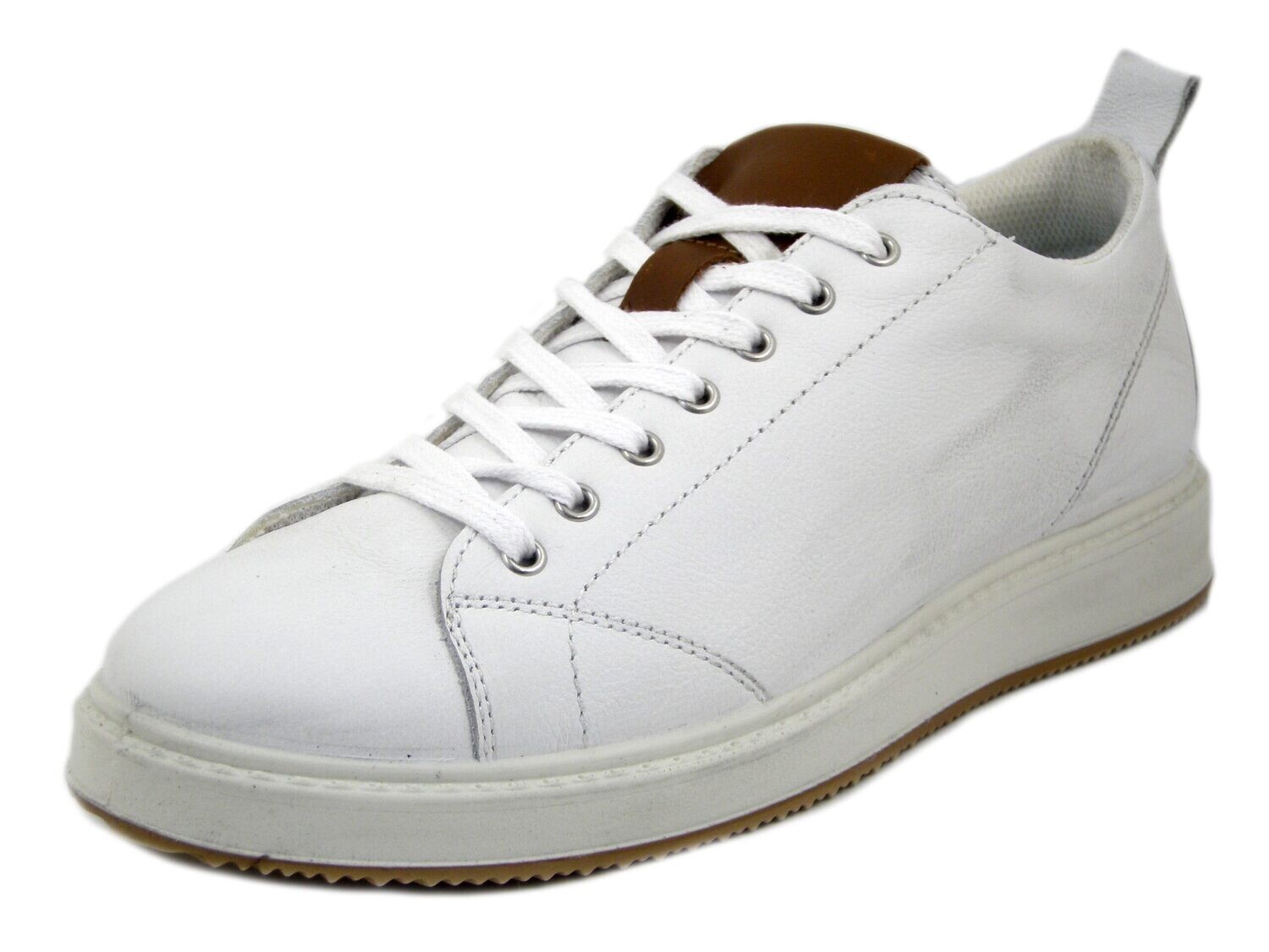 Sneakers Uomo Bianche in Pelle, Sottopiede Estraibile, IMAC - 552120